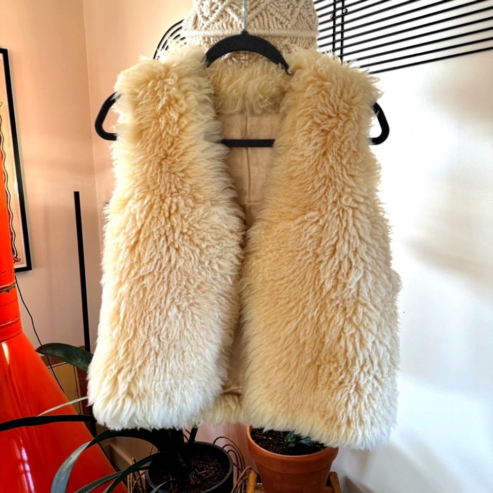 Overland vintage sheepskin vest